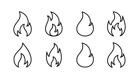 Fire icon vector. fire flame icon Stock Illustration
