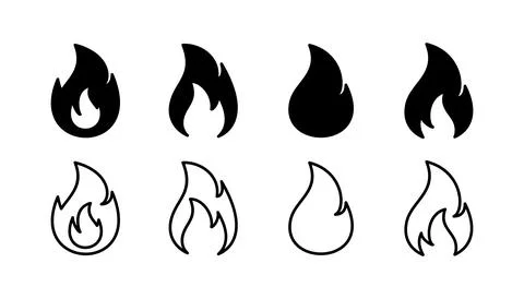 Fire icon vector. fire flame icon Stock Illustration
