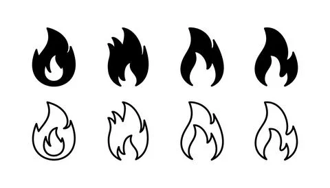 Fire icon vector. fire flame icon Stock Illustration