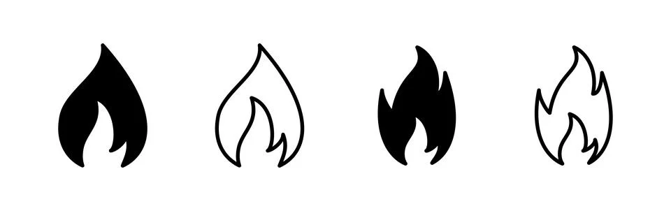 Fire icon vector. fire flame icon Stock Illustration