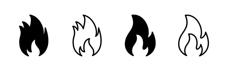 Fire icon vector. fire flame icon Stock Illustration