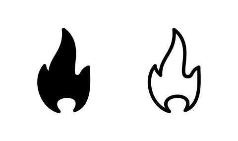 Fire icon vector. fire flame icon. burning icon Stock Illustration