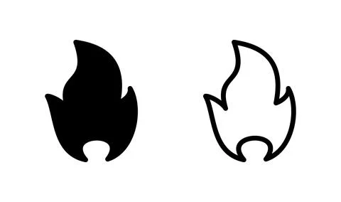 Fire icon vector. fire flame icon. burning icon Stock Illustration