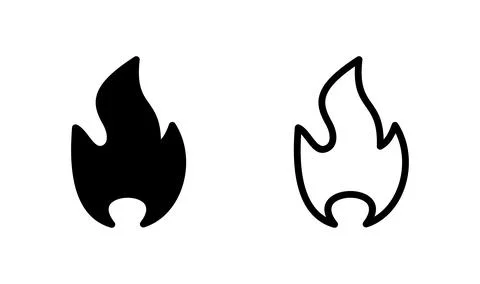 Fire icon vector. fire flame icon. burning icon Stock Illustration