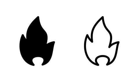 Fire icon vector. fire flame icon. burning icon Stock Illustration