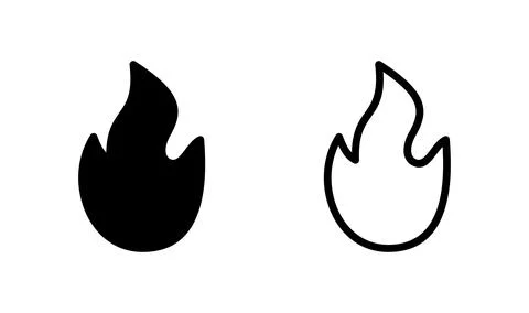 Fire icon vector. fire flame icon. burning icon Stock-Illustration