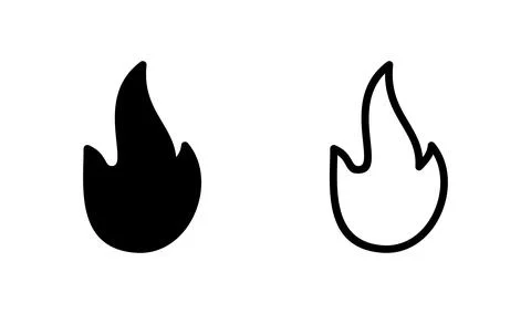 Fire icon vector. fire flame icon. burning icon Stock Illustration
