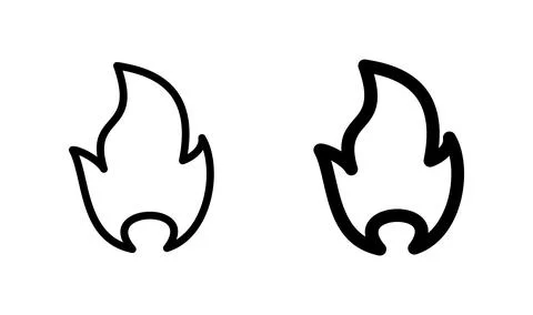 Fire icon vector. fire flame icon. burning icon Stock Illustration