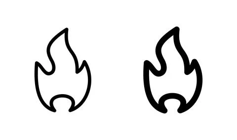 Fire icon vector. fire flame icon. burning icon Stock Illustration