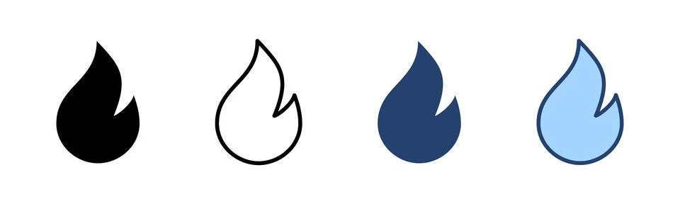 Fire icon vector. fire sign and symbol Stock Illustration