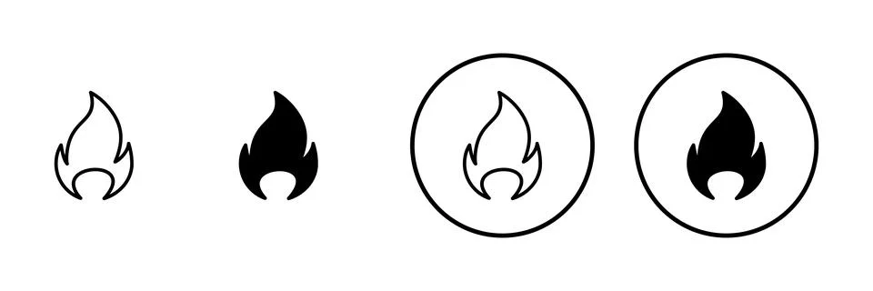 Fire icon vector. fire sign and symbol Stock Illustration