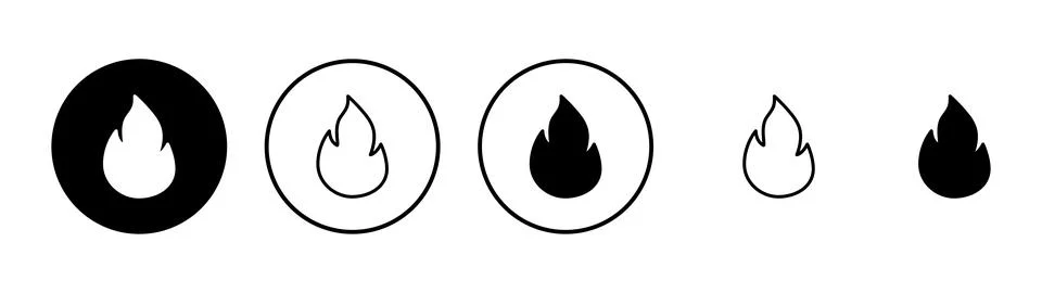 Fire icon vector. fire sign and symbol Stock Illustration