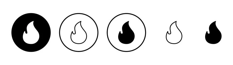 Fire icon vector. fire sign and symbol Stock Illustration