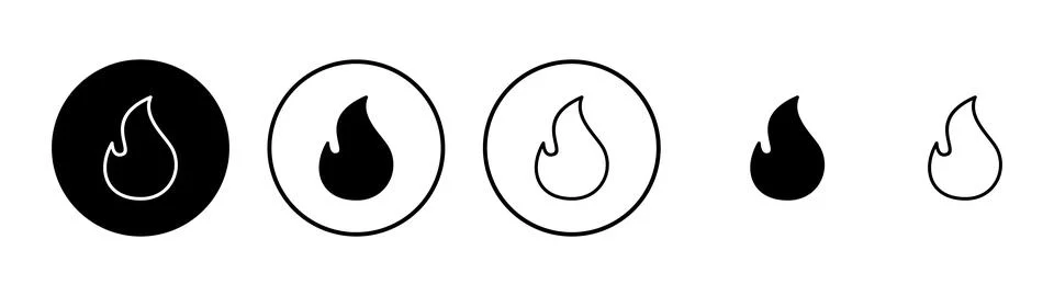 Fire icon vector. fire sign and symbol Stock Illustration