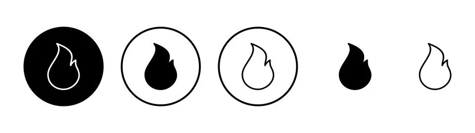 Fire icon vector. fire sign and symbol Stock Illustration