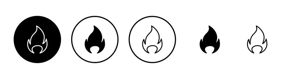 Fire icon vector. fire sign and symbol イラスト素材
