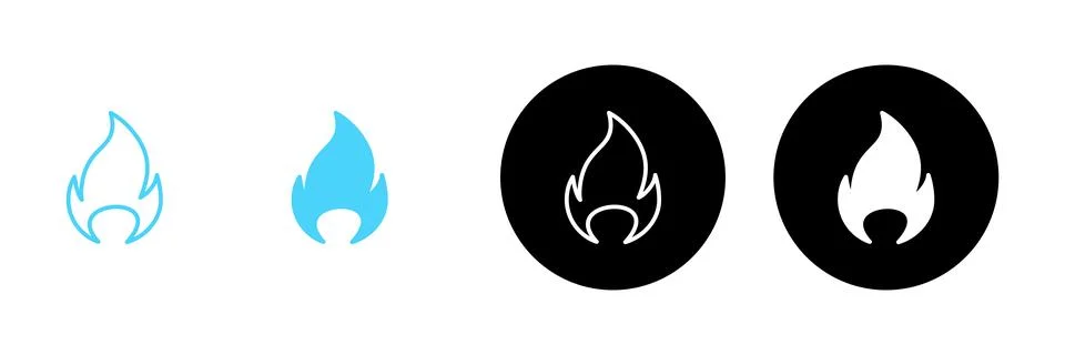 Fire icon vector. fire sign and symbol Stock Illustration
