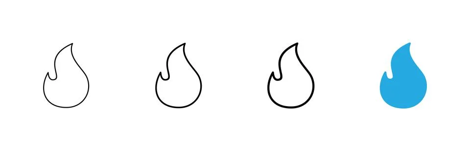 Fire icon vector. fire sign and symbol Stock Illustration