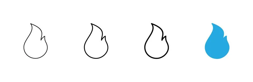 Fire icon vector. fire sign and symbol Stock Illustration
