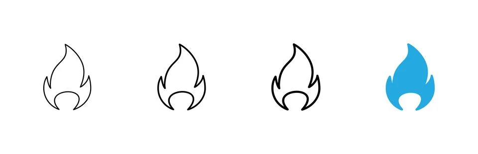 Fire icon vector. fire sign and symbol Stock-Illustration