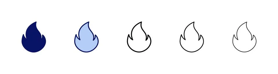 Fire icon vector. fire sign and symbol Stock Illustration