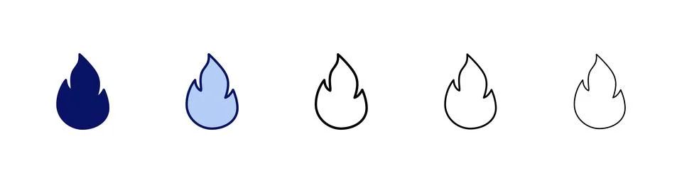 Fire icon vector. fire sign and symbol Stock Illustration