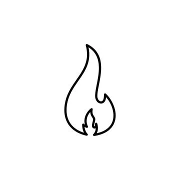 Fire icon vector. fire vector icon Stock Illustration