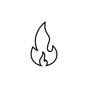 Fire icon vector. fire vector icon イラスト素材