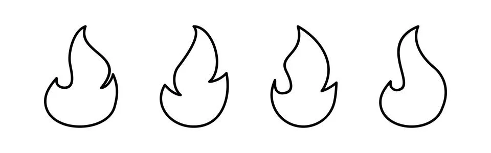 Fire icon vector. fire vector icon Stock Illustration