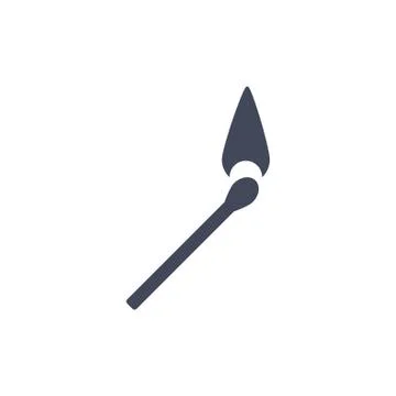 Fire Icon Vector flat design style Stock Illustration