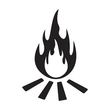 Fire icon vector for graphic design, logo, website, social media, mobile app, 스톡 일러스트