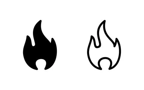 Fire icon vector illustration. fire sign and symbol Stock Illustration