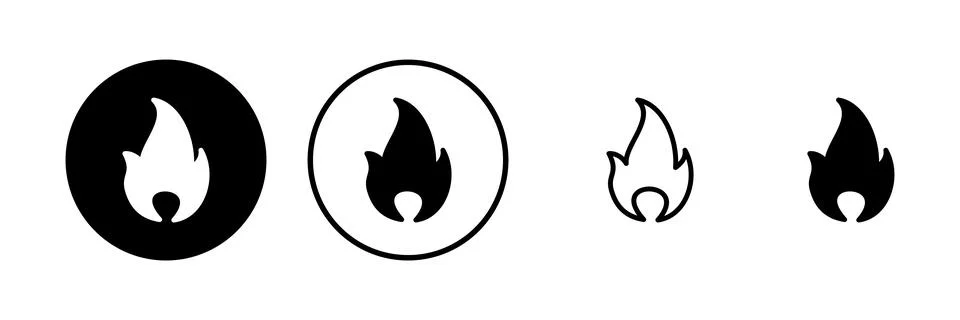 Fire icon vector illustration. fire sign and symbol Illustrazione stock