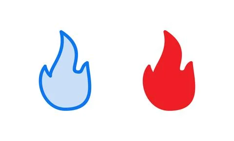 Fire icon vector illustration. fire sign and symbol Stock Illustration
