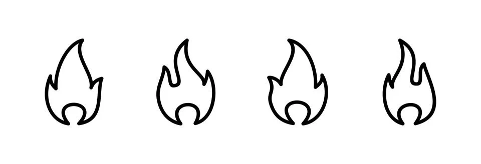 Fire icon vector illustration. fire sign and symbol Stock Illustration