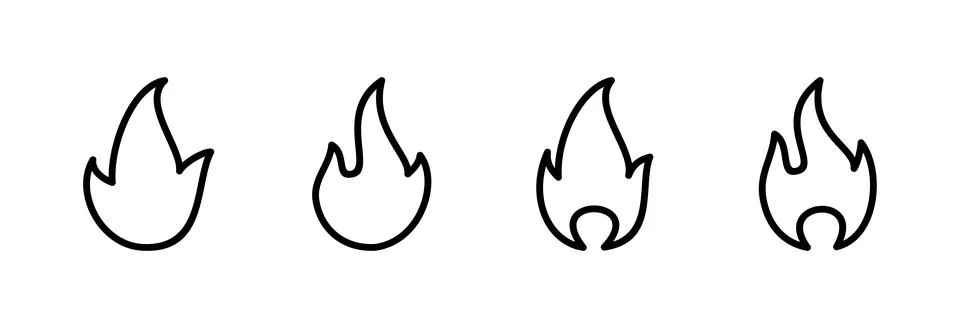 Fire icon vector illustration. fire sign and symbol Stock Illustration
