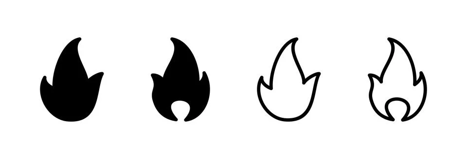 Fire icon vector illustration. fire sign and symbol Stock Illustration