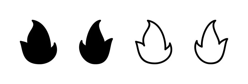 Fire icon vector illustration. fire sign and symbol Stock Illustration