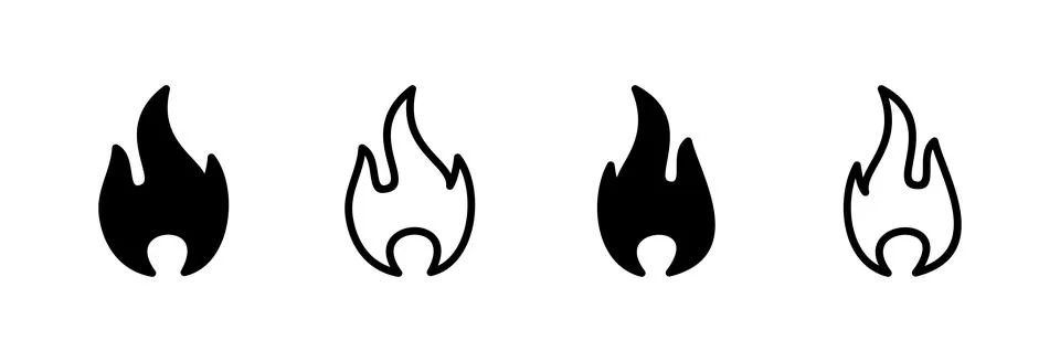 Fire icon vector illustration. fire sign and symbol イラスト素材