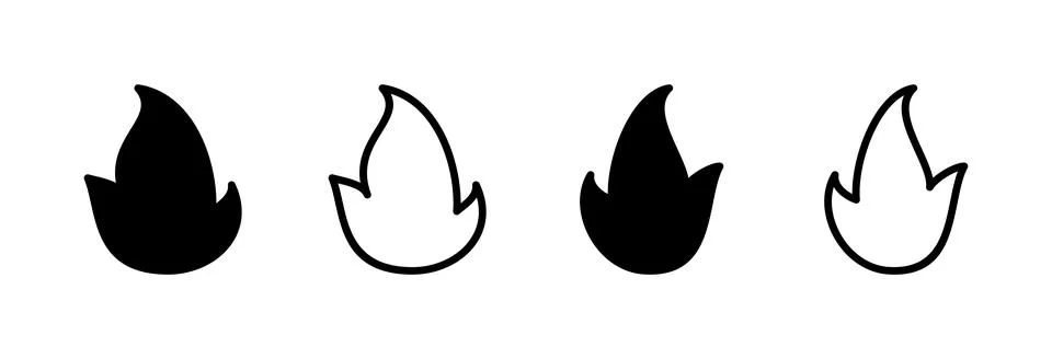 Fire icon vector illustration. fire sign and symbol Stock Illustration