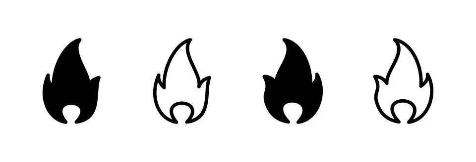 Fire icon vector illustration. fire sign and symbol Illustrazione stock