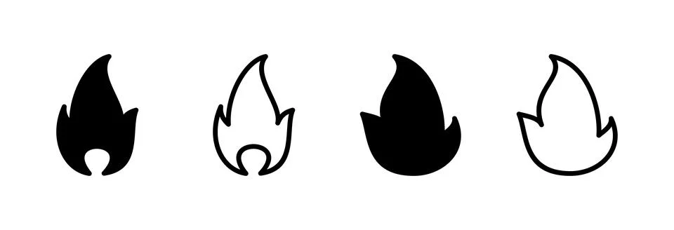 Fire icon vector illustration. fire sign and symbol Stock Illustration