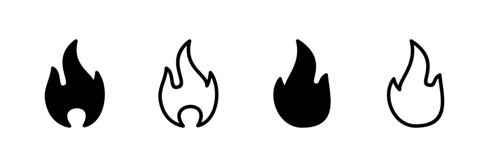 Fire icon vector illustration. fire sign and symbol Stock Illustration