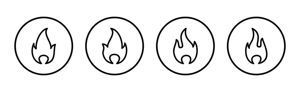 Fire icon vector illustration. fire sign and symbol イラスト素材