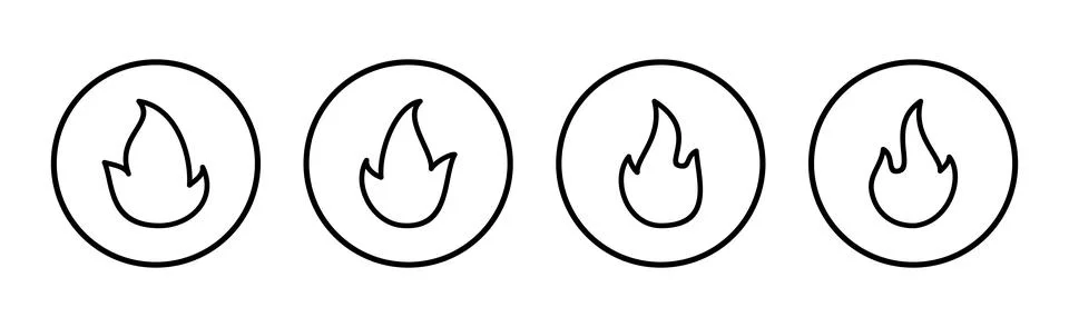 Fire icon vector illustration. fire sign and symbol イラスト素材