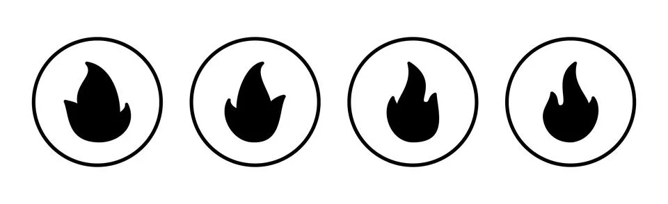Fire icon vector illustration. fire sign and symbol Stock Illustration