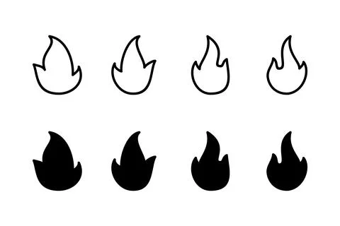 Fire icon vector illustration. fire sign and symbol Stock Illustration