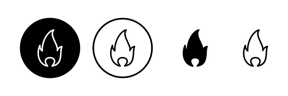 Fire icon vector illustration. fire sign and symbol Stock Illustration