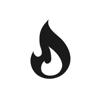 Fire icon. Vector illustration on withe background. Isolated. Stock-Illustration