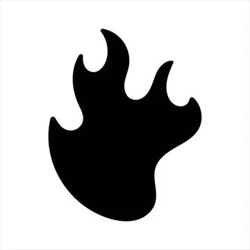 Fire icon vector isolated. flame Stock Illustration